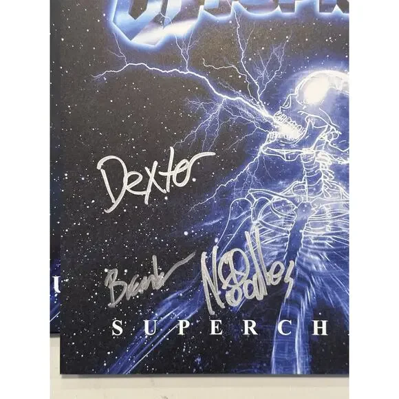 The Offspring SIGNED LP Supercharged LIMITED EDITION Iceberg Vinyl AUTOGRAPHED 1